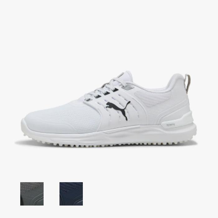 Puma IGNITE ELEVATE 2 Wide Spikeless Golf Shoes 15/Deep Navy / Puma Silver / Gum