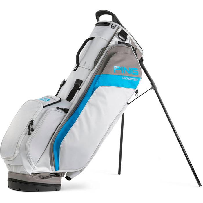 PING 2025 Hoofer Stand Bag - Light Grey/Blue/Graphite