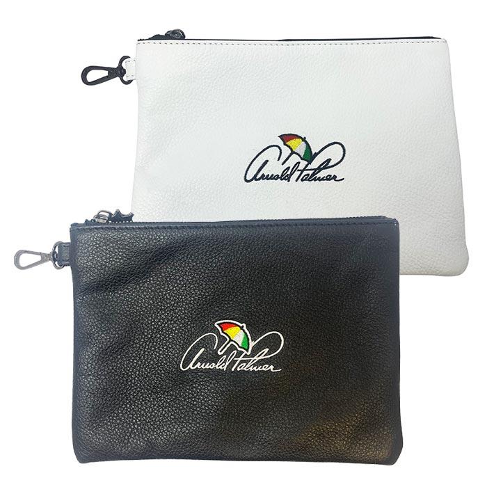 PRG Arnold Palmer Vanto Vintage Genuine Leather Premium Zip Tote White