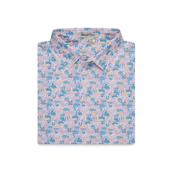 Straight Down High Stakes Polo M/Citrus