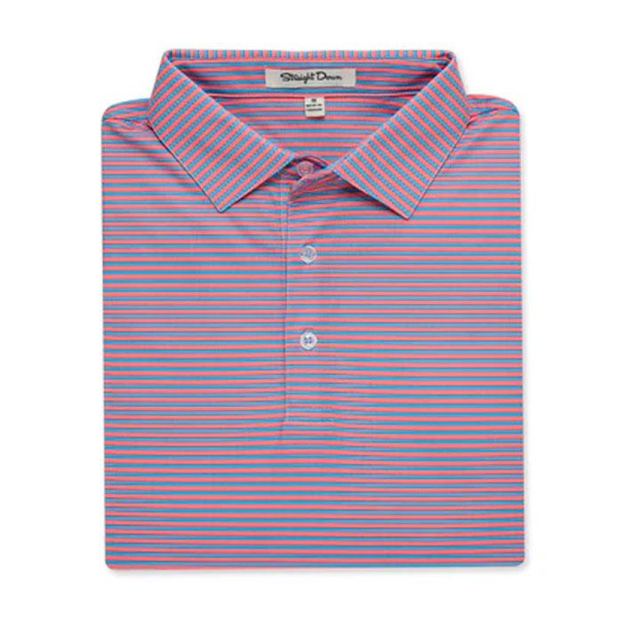Straight Down Del Mar Stripe Polo - Gala XL