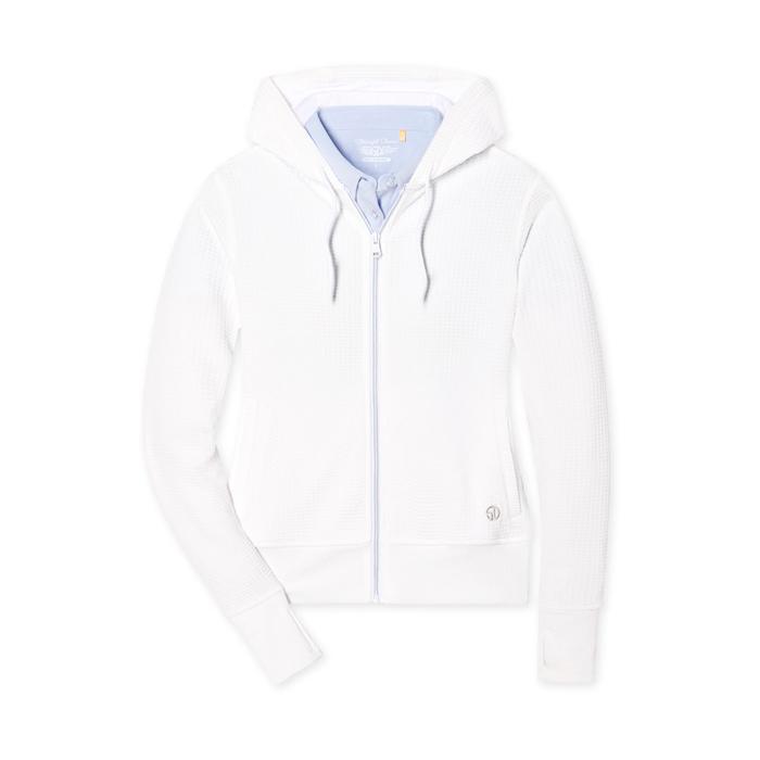 Straight Down Eliza Hoodie - White 2X