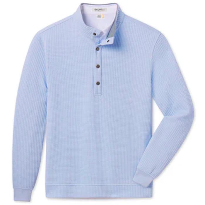 Straight Down Hollister Snap Placket Pullover - Powder S