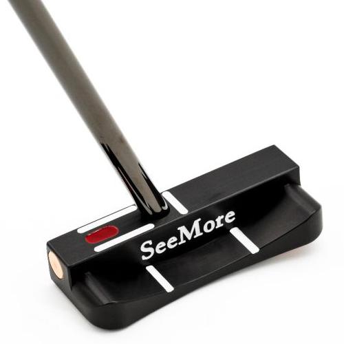 SeeMore Black Mini Giant Curve Back/Standard RST Putters RH/34.0 inches