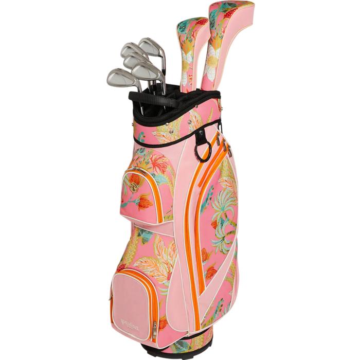 Spartina 449 Golf Cart Bag Queenie Tropical Floral Pink