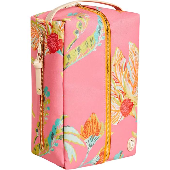 Spartina 449 Golf Shoe Bag LW Queenie Tropical Floral Pink