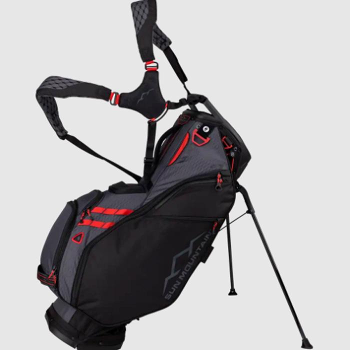 Sun Mountain 4.5LS 14-Way VLO Stand Bag - BLACK-STEEL-RED