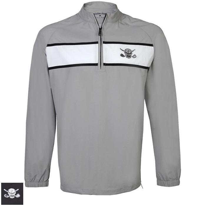 Tattoo Golf Windbreaker Quarter Zip Pull Over L/Grey