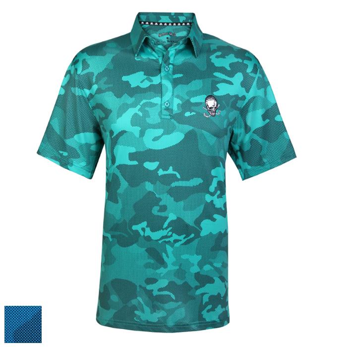 Tattoo Golf Camo X Cool-Stretch Golf Shirt 3XL+$3/Green
