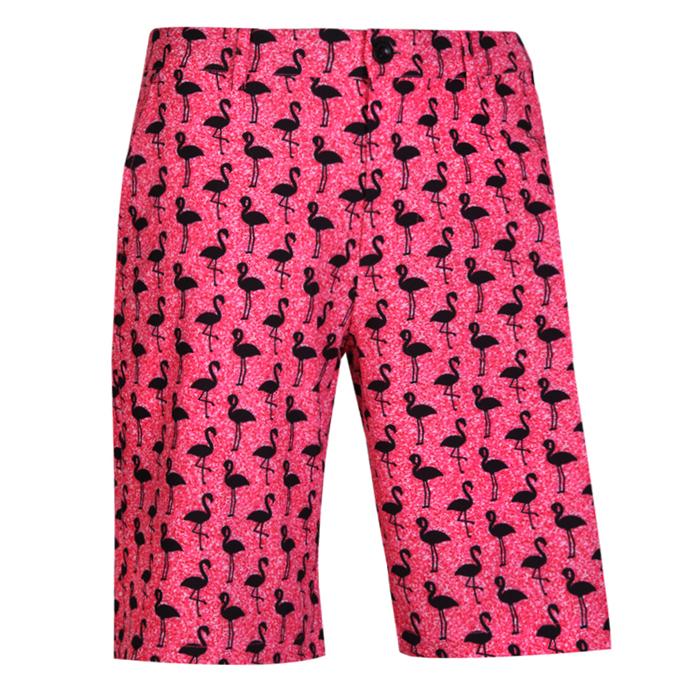 Tattoo Golf Black Bird Cool-Stretch Men's Golf Shorts 30/Pink