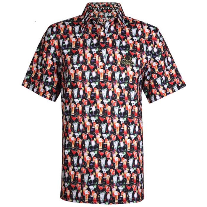 Tattoo Golf 19th Hole Cool-Stretch Men's Golf Shirt (Multicolor) 2XL