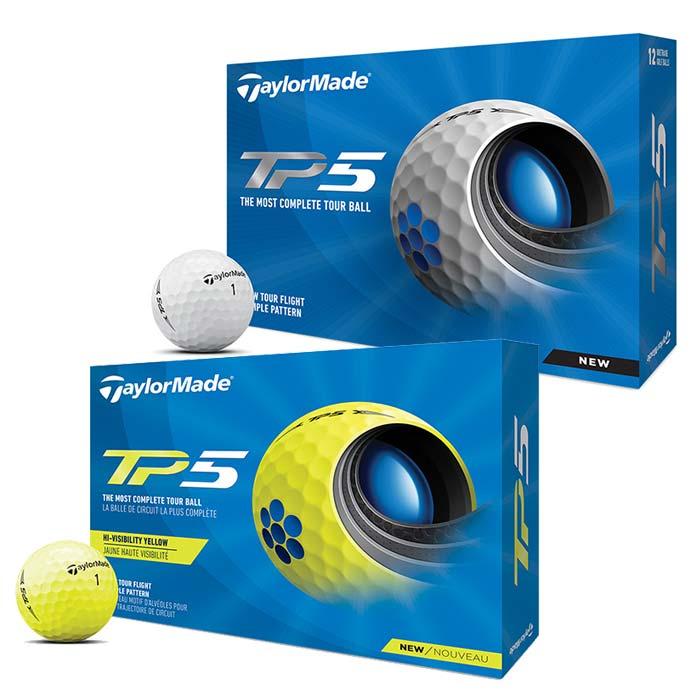 TaylorMade 2021 TP5 Golf Balls Yellow (N7603101)