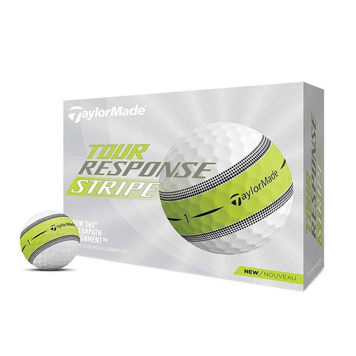 TaylorMade 2022 Tour Response Stripe Golf Ball Lime (N7638601)