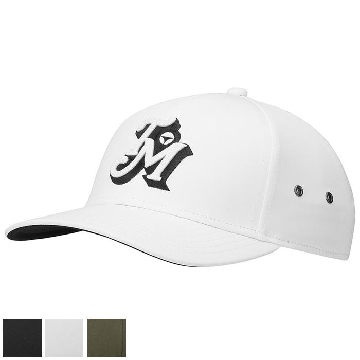 TaylorMade Newport Retro Metal Eyelet Hat Black