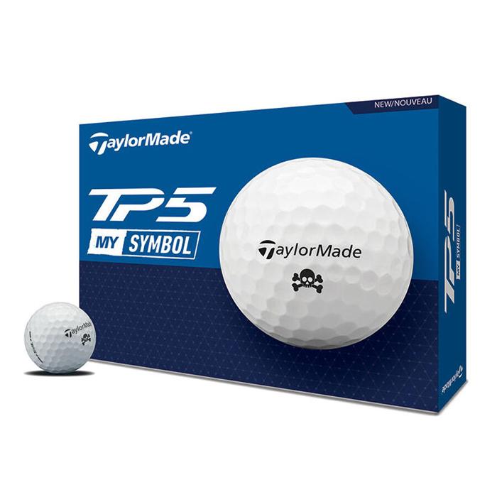 TaylorMade TP5 Skull Golf Balls White