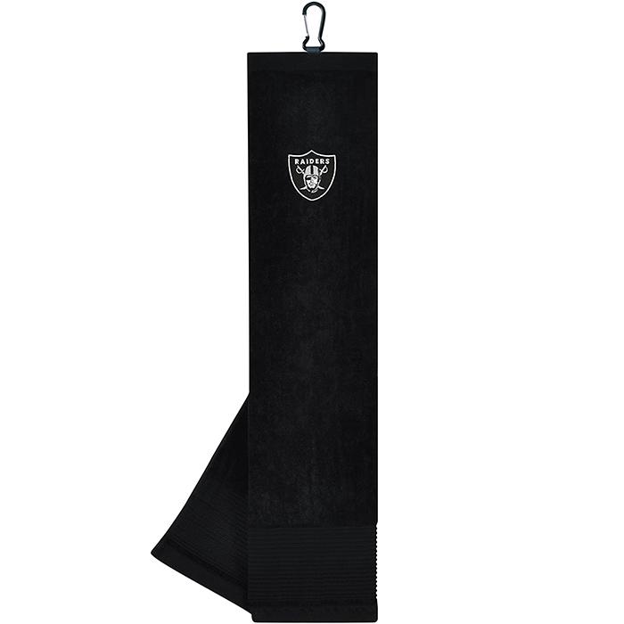 NFL Oakland Raiders Tri-Fold Embroidered Golf Towel 16 x 24