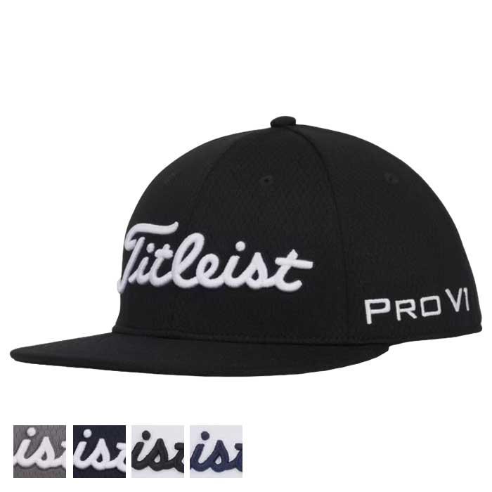 Titleist Tour Elite Flat Bill Hat White/Black
