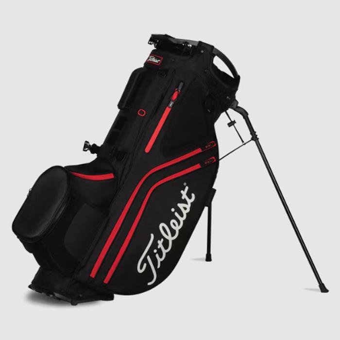 Titleist Hybrid 14 Stand Bag - Black/Black/Red