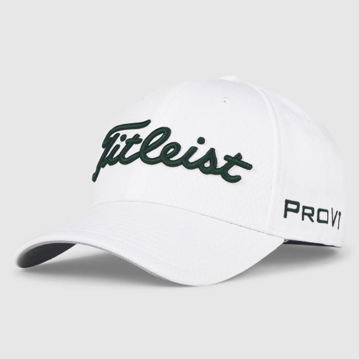 Titleist Tour Elite Hat - White/Hunter Green M/L