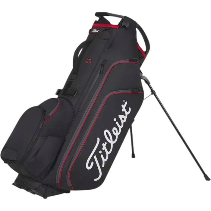 Titleist Hybrid 14 Stand Bag - Black/Black/Red