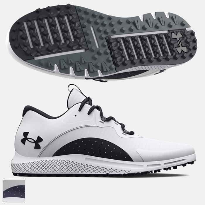 Under Armour Charged Draw 2 Spikeless Golf Shoes 8.5/Halo Gray/Capri/Midnight Navy