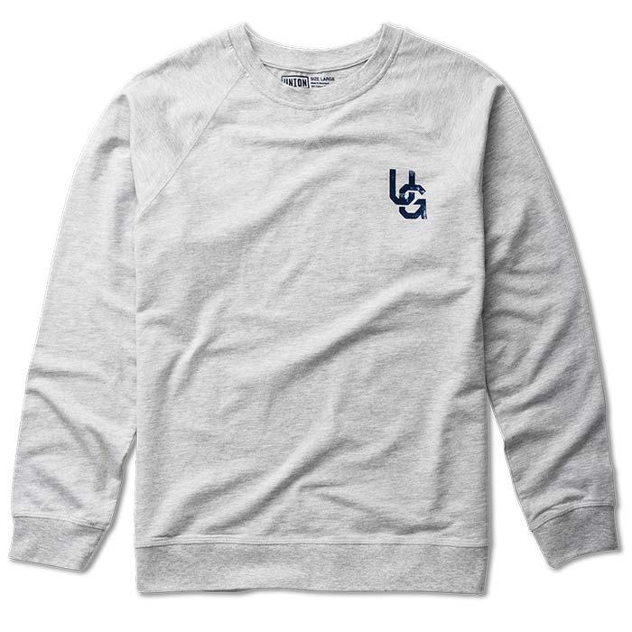 Union Green Double Hit Statement French Terry Sweatshirt M/Navy