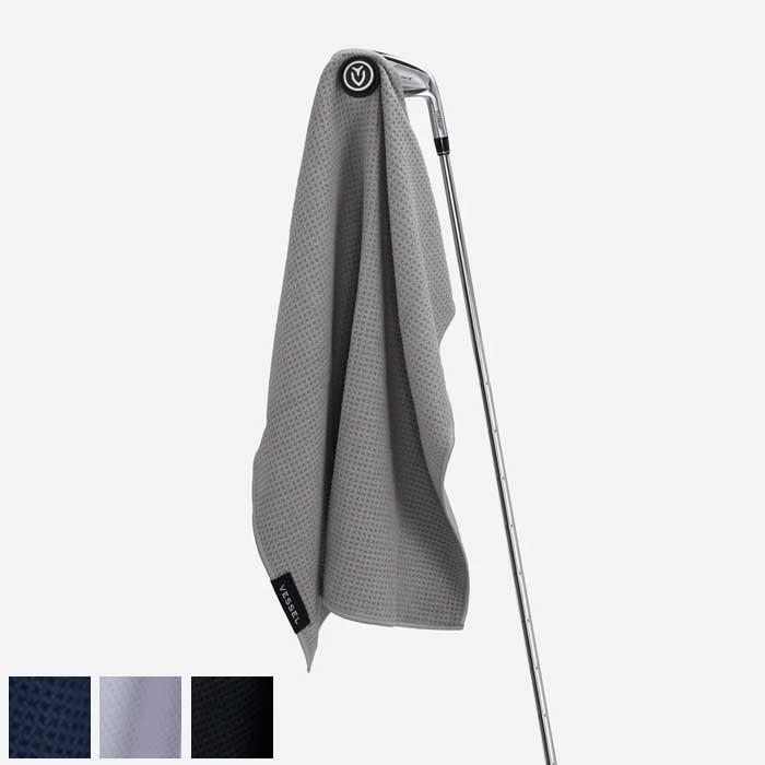 VESSEL Magnetic Golf Towel 20x20 Black