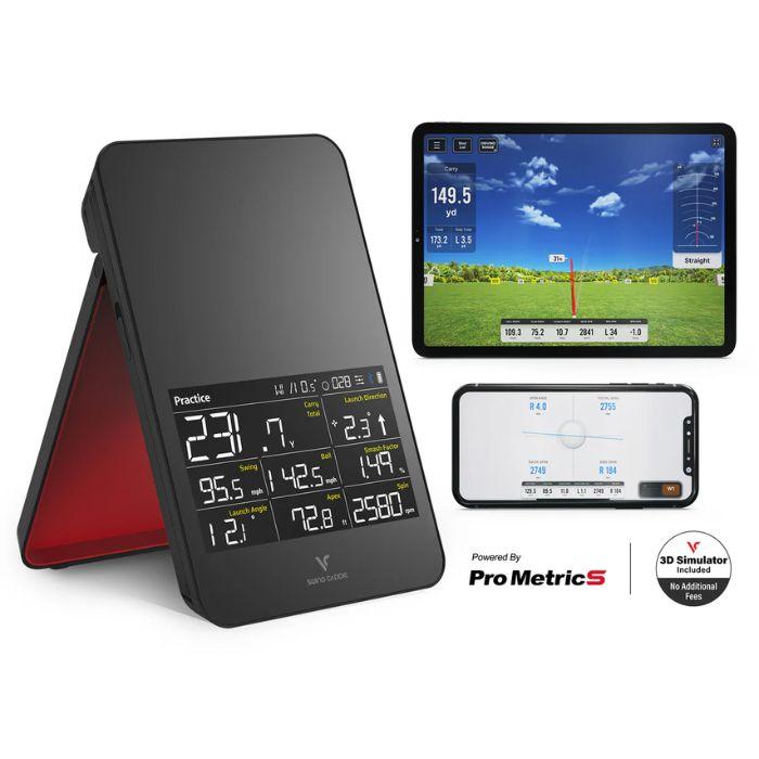 Voice Caddie SC4 PRO Portable Golf Launch Monitor & Simulator Black