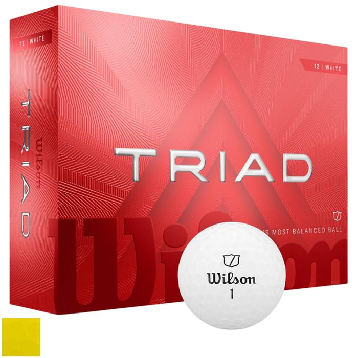 Wilson Triad Golf Balls Yellow (WG2009002)