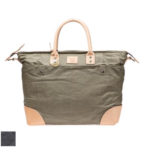 Will Leather Goods Wax Coated Canvas Tote Bags Black